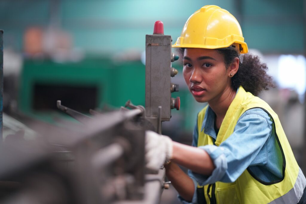  Industrial Engineer Works in metal working factory 