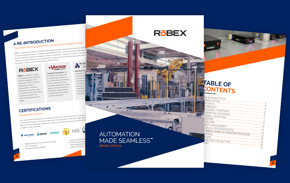 RoBEX automation Made Seamless eBook cover and page spread